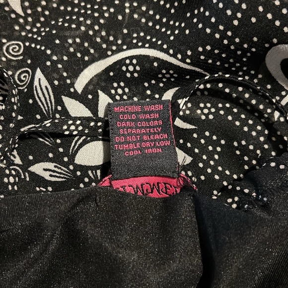 Mimmer Black & White Floral Maxi Dress With Spaghetti Straps Q31* - Picture 4 of 5